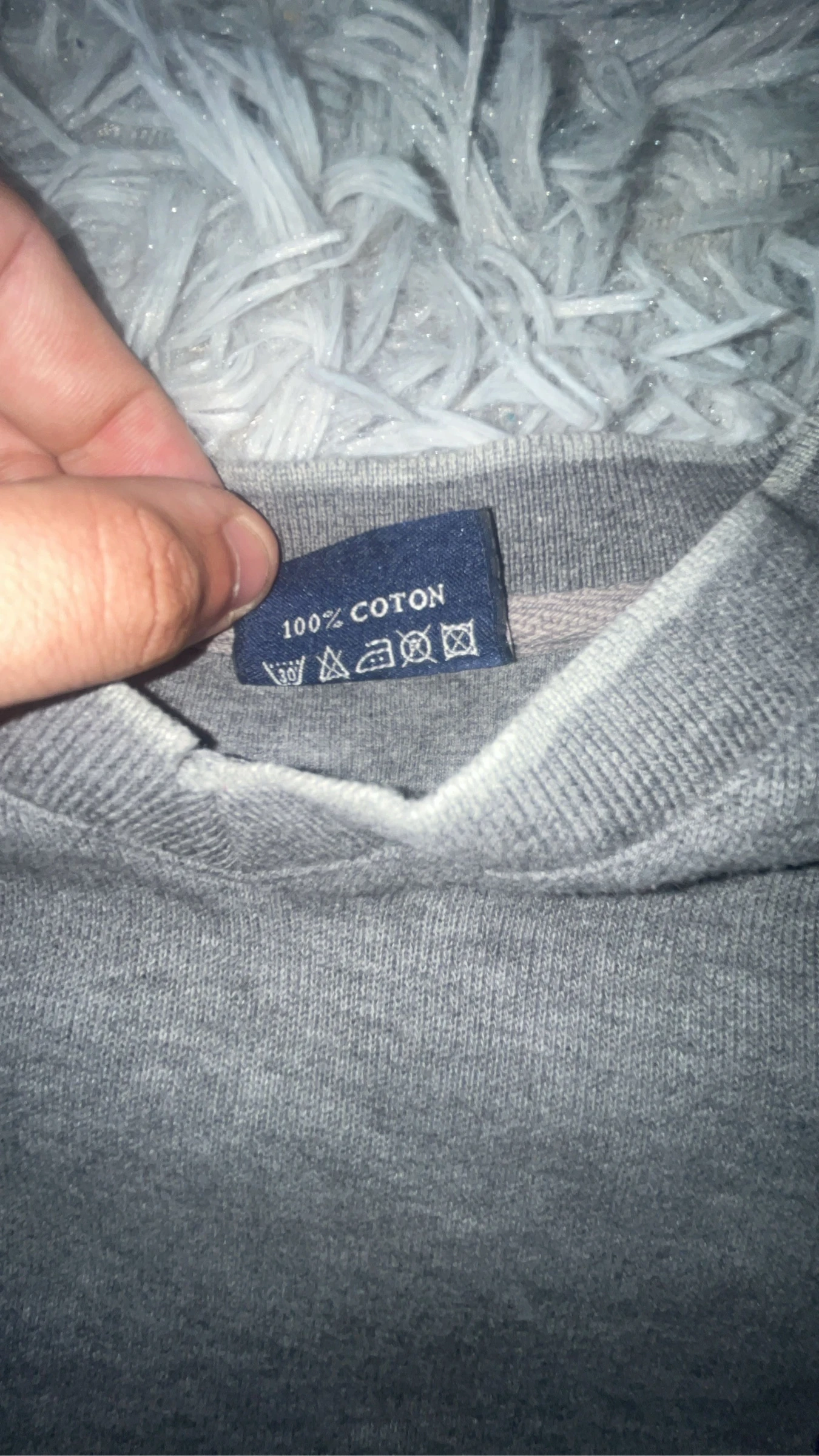 Dun sweatshirt / T-shirt Eden Park grijs V-hals - Maat L – photo 4